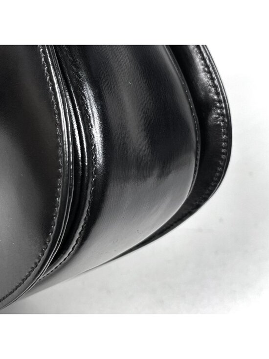Gucci Bamboo Handbag 2-Way Vintage Leather Black